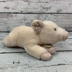 MIYONI BY AURORA 9" Pink Pig Plush Soft Stuffed‎ Animal Beanbag Toy Plush